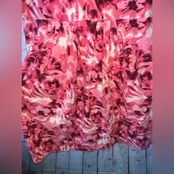 jones new york sport pink & white floral sleeveless dress size S - Picture 11 of 11